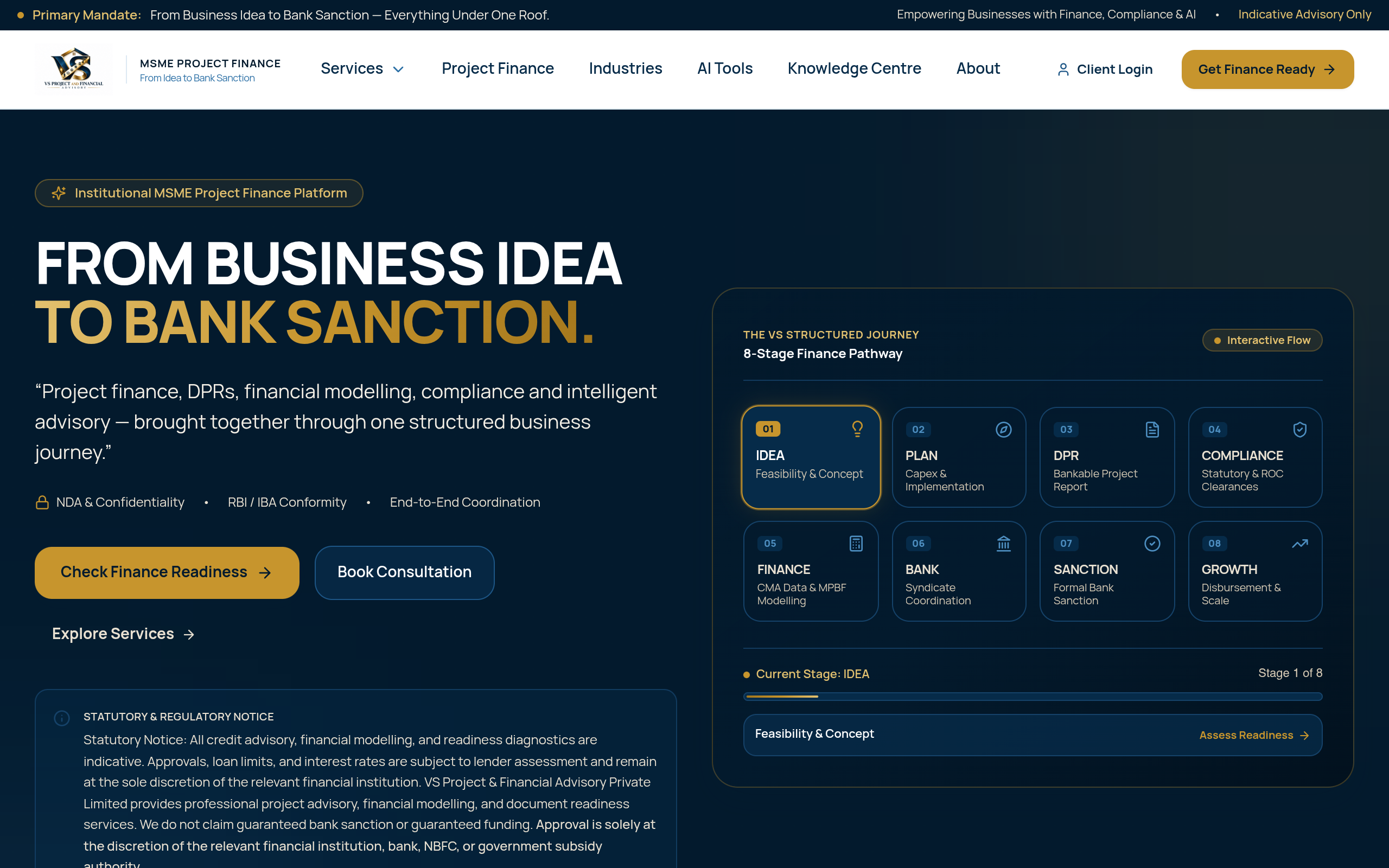VS Project Financial Advisory